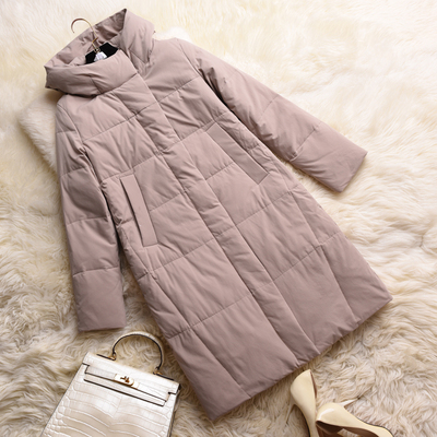衍缝简洁风好品质香槟色羽绒服