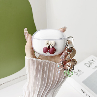 适用漫步者Lolli Clip保护壳Comfo Clip透明Shiny流光新款花再ComfoClip蓝牙耳机保护套lolliclip防摔软壳女