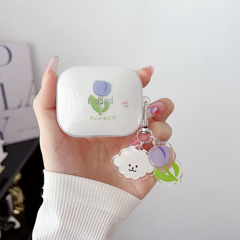 适用声阔R50i耳机套硅胶纯色简约连体壳Anker Soundcore R50i耳机套硅胶声阔r50i蓝牙耳机充电仓耳机壳