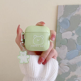 适用Baseus倍思E3耳机实色卡通软硅胶真无线蓝牙保护壳防摔壳盒子