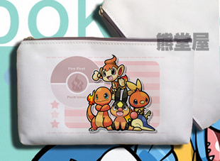 口袋妖怪小火龙小火猴火雉鸡火球鼠手机手拿包笔袋零钱包化妆包