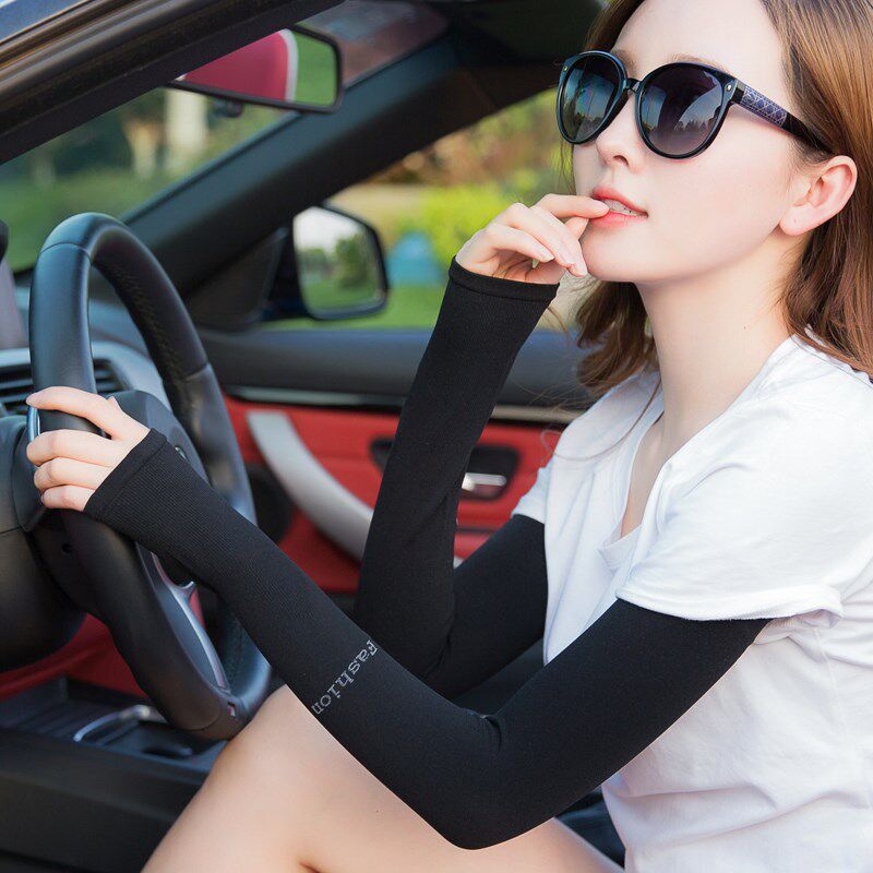 韩式冰袖夏季冰丝防晒袖套男女手臂套户外袖套凉爽假袖子超弹黑色在类目 服饰配件/皮带/帽子/围巾, 手套中 - 来自Buy2taobao.com提供专业的淘宝代购服务