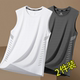 无袖 冰丝背心男潮圆领网眼透气速干运动宽坎肩外穿男士 发货快