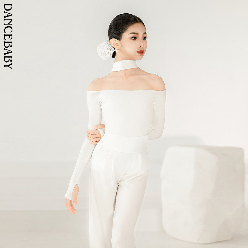 Dancebaby拉丁舞服儿童舞蹈服2026新款练功服秋冬体服长裤DAS819