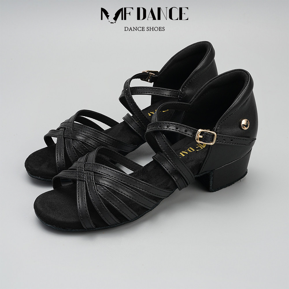 MFdance拉丁舞鞋女童软底2025新款夏专业舞蹈鞋儿童初学者练习鞋