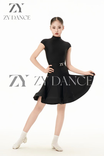 ZY舞服AMS赛服少儿拉丁舞分体鱼骨考级女童比赛规定服表演服跳舞