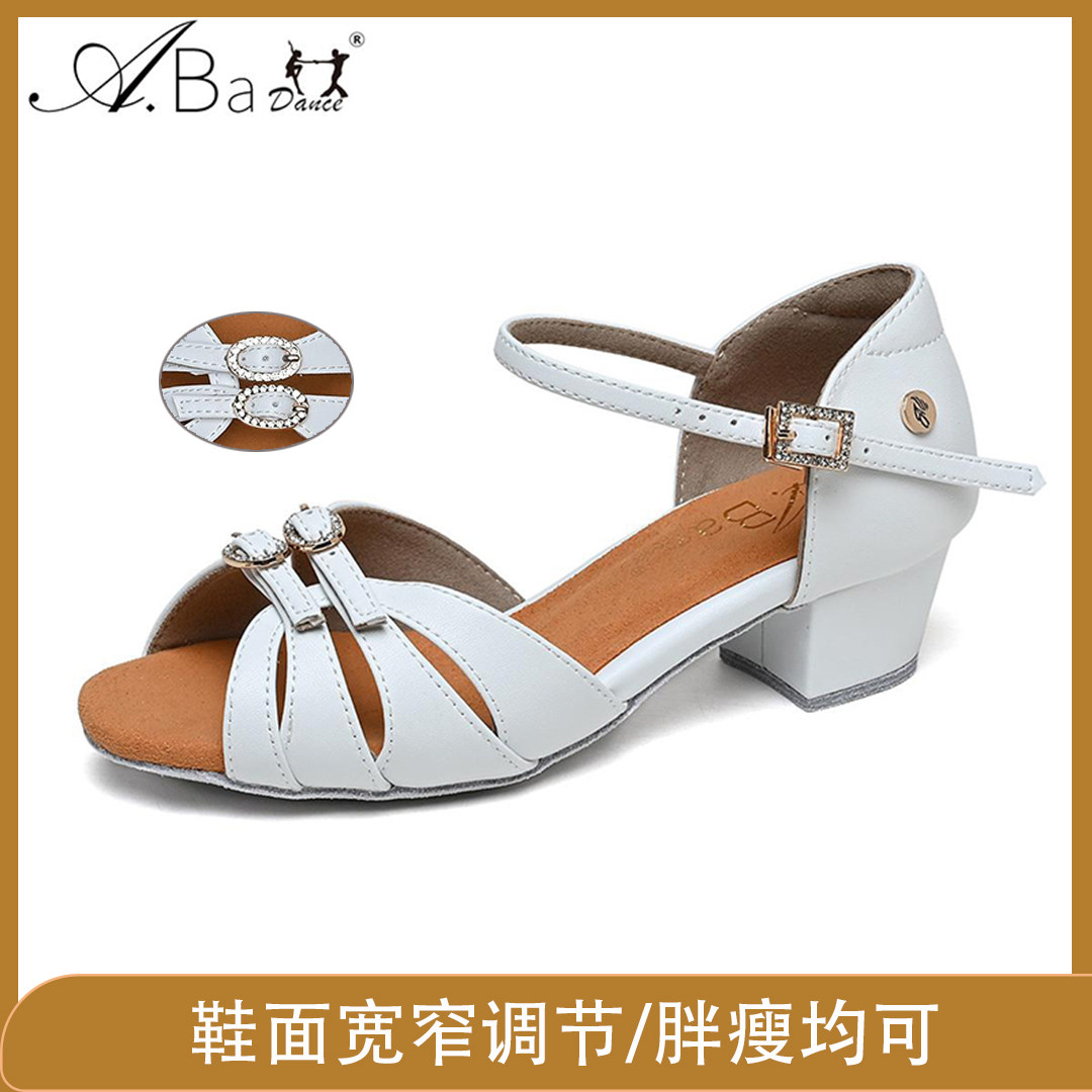 【李雨乔同款】A霸专业女童拉丁舞鞋软底考级练功舞蹈鞋少初学者