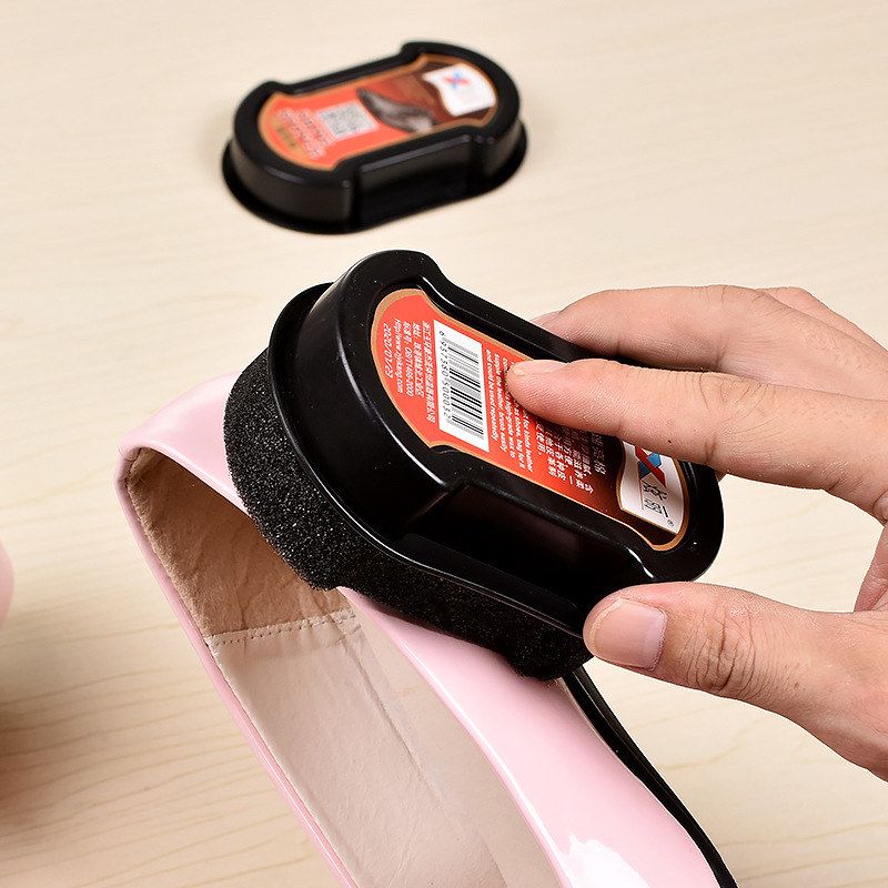 双面鞋刷皮鞋海绵鞋擦无色鞋蜡刷皮鞋增亮保养鞋油擦鞋