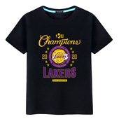 2020新款 篮球运动训练服潮 T恤男女大码 詹姆斯同款 湖人总冠军短袖