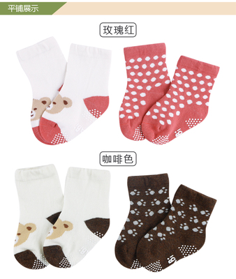 拉比正品 LQGBZ20537 拉比熊头短袜（2双装）新品婴幼儿童袜子