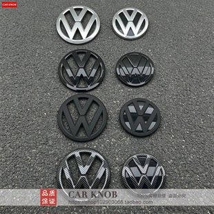 适用于大众14-17高尔夫7GOLF7/MK7改装黑色车标中网标原车前后标