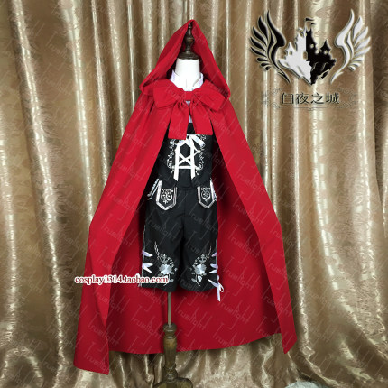 白夜之城黑执事夏尔cosplay服少爷小红帽斗篷插画版封面礼服定做