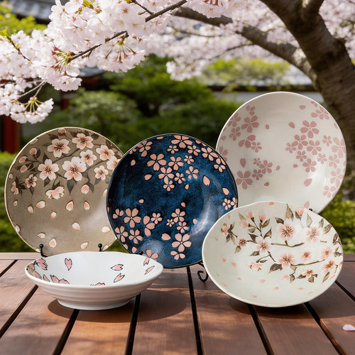 日本餐具陶瓷家用日式和风釉下彩