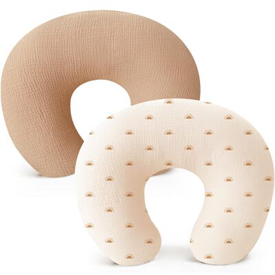 跨境大尺寸哺乳枕cotton纱布孕妇枕可拆卸喂奶枕Nursing pillow