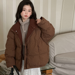 女童羽绒服2025新款儿童加厚保暖冬装韩版高充绒量女大童羽绒外套