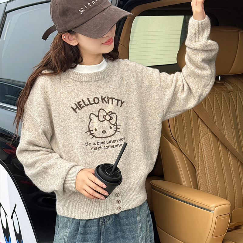 女童针织衫毛衣秋冬2025新款洋气卡通宽松软糯针织保暖百搭上衣潮,童装/婴儿装/亲子装,毛衣/针织衫,淘宝优惠券,粉丝福利购,淘宝优惠卷