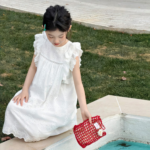 儿童连衣裙2026新款气质绝美公主裙女童夏装夏薄款超好看炸街裙子