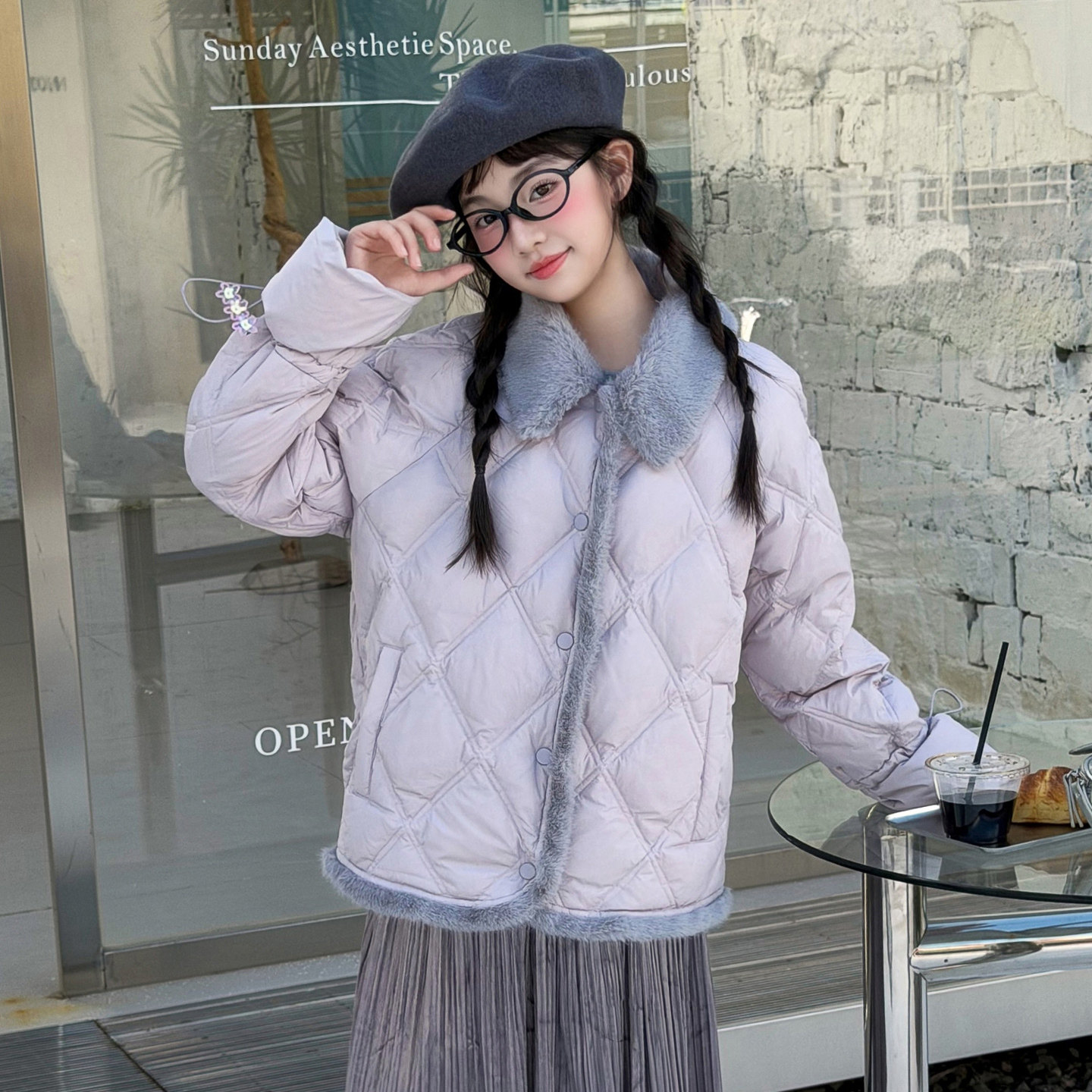 女童棉服2026新款冬款青少年女孩加绒外套儿童洋气上衣中大童衣服