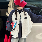 棒球服 洋气女大童春秋儿童韩系今年流行爆款 女童外套春装 2026新款
