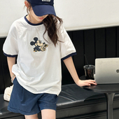 韩版 宽松上衣 t恤女孩洋气衣服儿童夏季 潮牌夏装 清仓 女童短袖