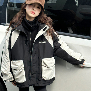 三合一可拆卸女童冲锋衣儿童冬装加绒加厚外套2025新款摇粒绒内胆