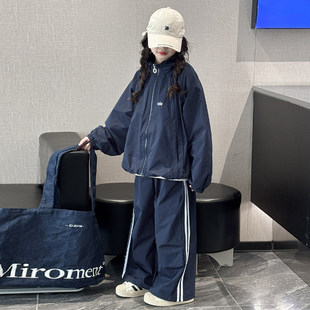 女童巨好看春装运动套装2026新款韩系儿童春秋外套女大童休闲百搭