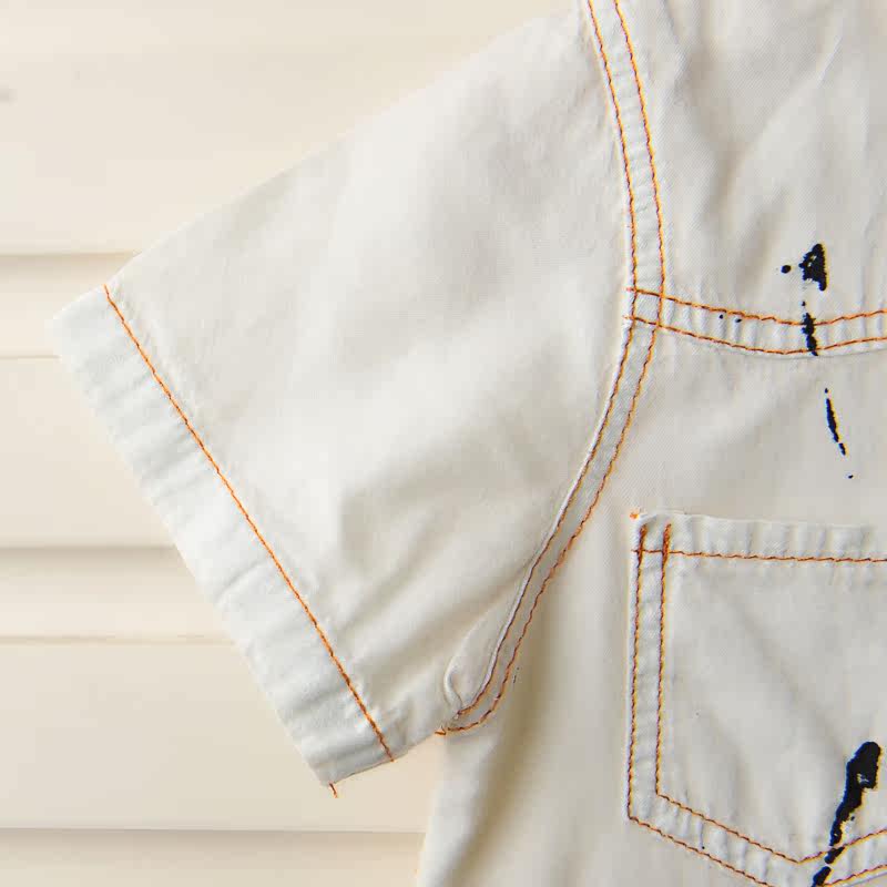 Chemise garcon à manche courte - Ref 2077476 Image 5