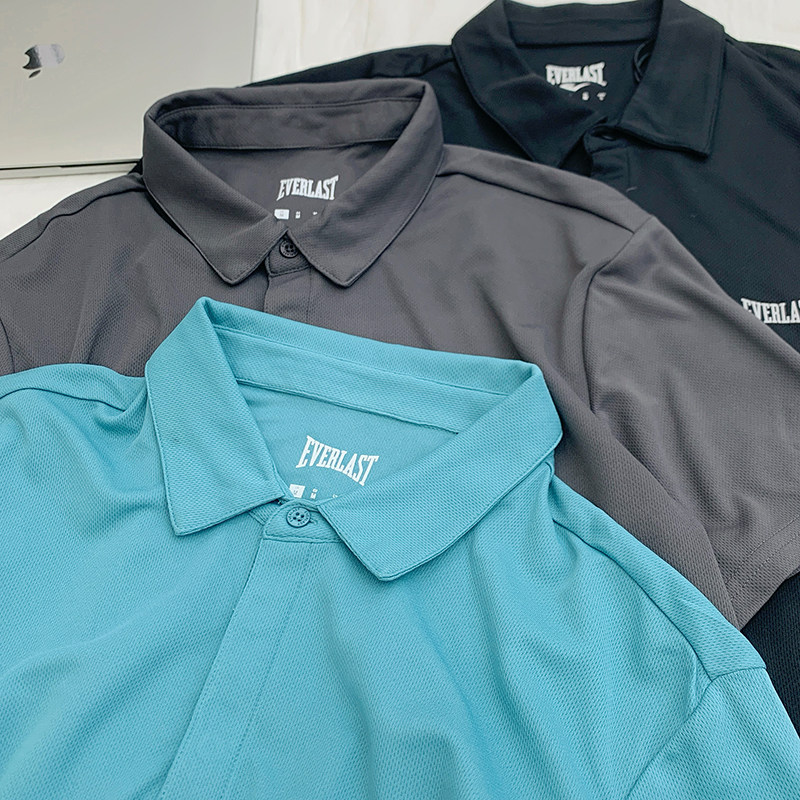 FOREIGN TRADE TAIL LIST PROFESSIONAL SPORTS MENS QUICK-DRYING BREATHABLE FUNCTIONAL FABRIC COMFORTABLE POLO SHIRT SHORT SLEEVE SUMMER T-SHIRT