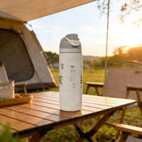 Owala Freesip insulated cup, new straw cup, sports water cup, portable cup, large-capacity cold insulation cup thumbnail 2