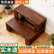 实木脚踏双层台阶家用步梯碳化防腐垫脚凳飘窗梯松木增高架可定制