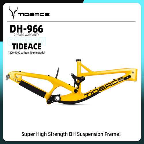 TIDEACE DH966 泰迪斯高强度软尾DH速降避震车架碳纤维可双肩27.5