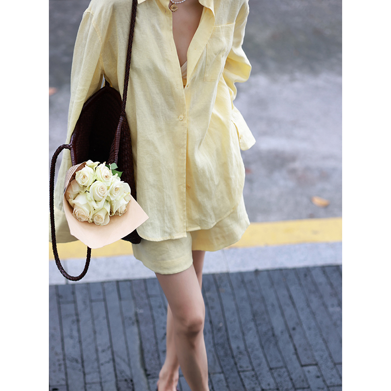 大牌套装上衣衬衫休闲短裤