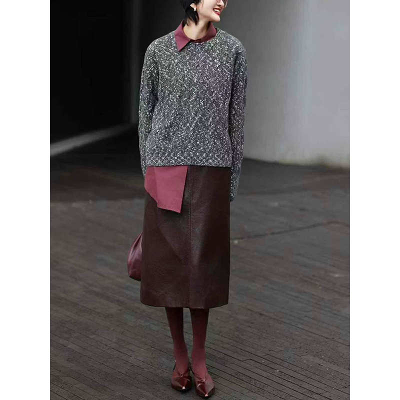 大牌套装上衣针织毛衣衬衫半身裙