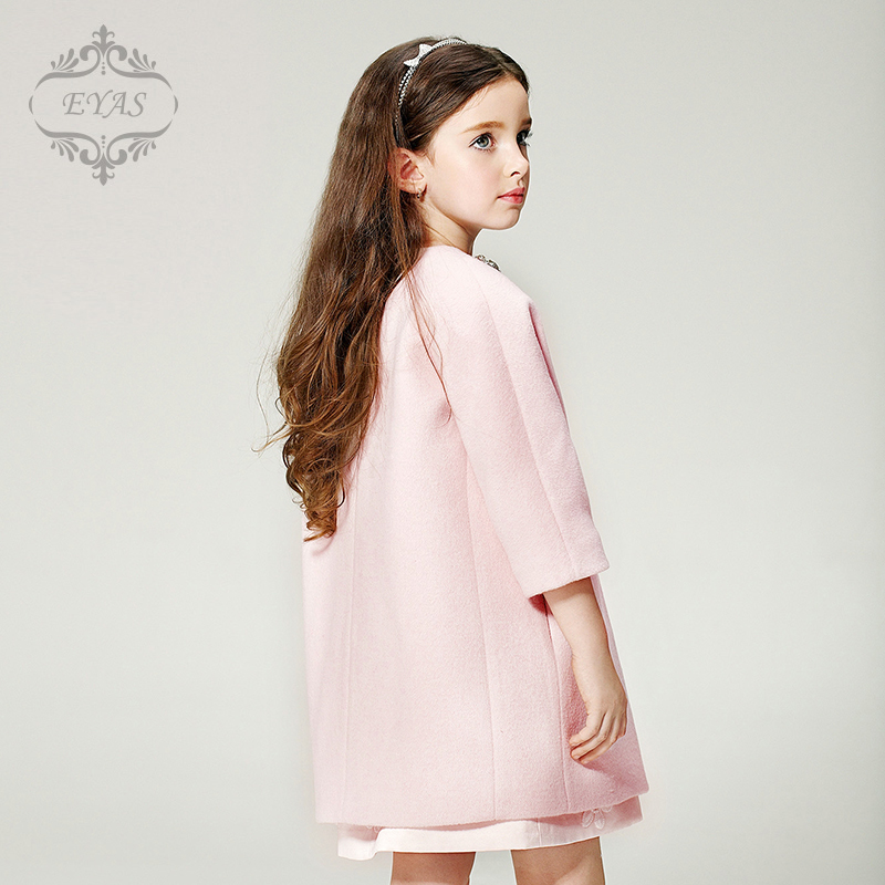 Manteau pour fille EYAS en mélange - Ref 2162340 Image 3
