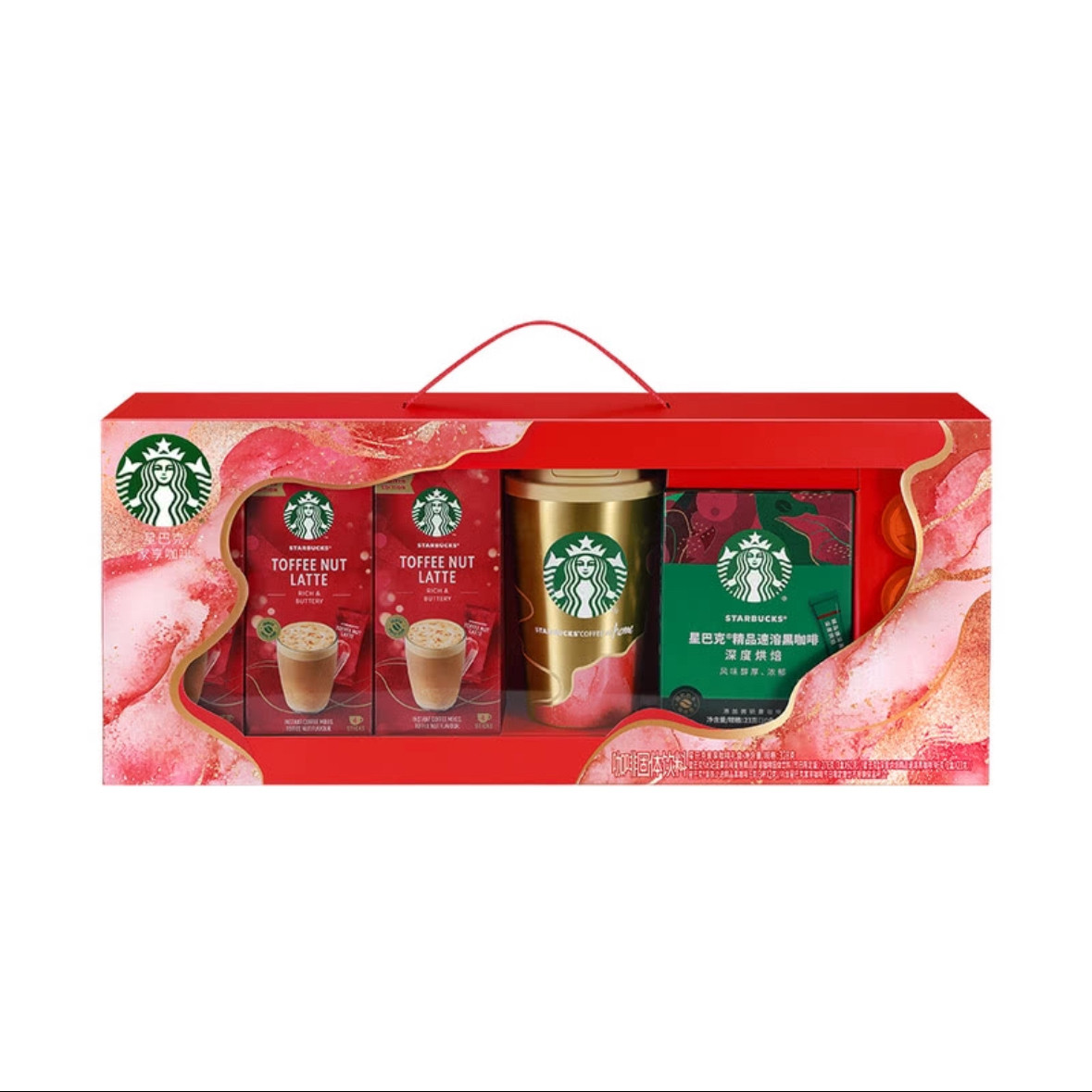麦德龙SmCostco会员代购太妃坚果拿铁固体饮料星巴克家享咖啡礼盒