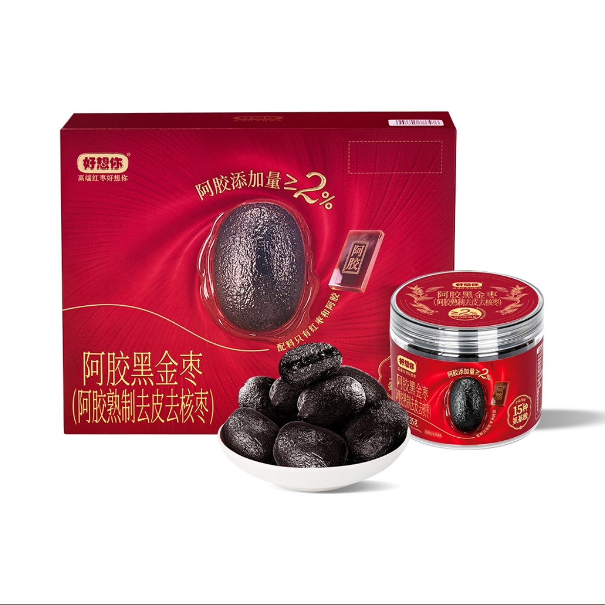 山姆好想你阿胶黑金枣810g