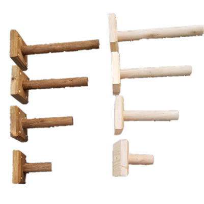 服装挂钩上墙展示架实木