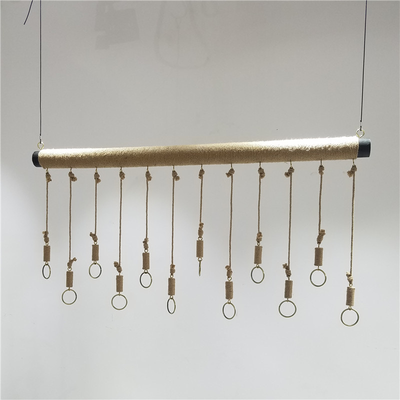 服装店展示架上墙挂衣架钢丝吊架麻绳吊挂女装童装货架挂衣服架子