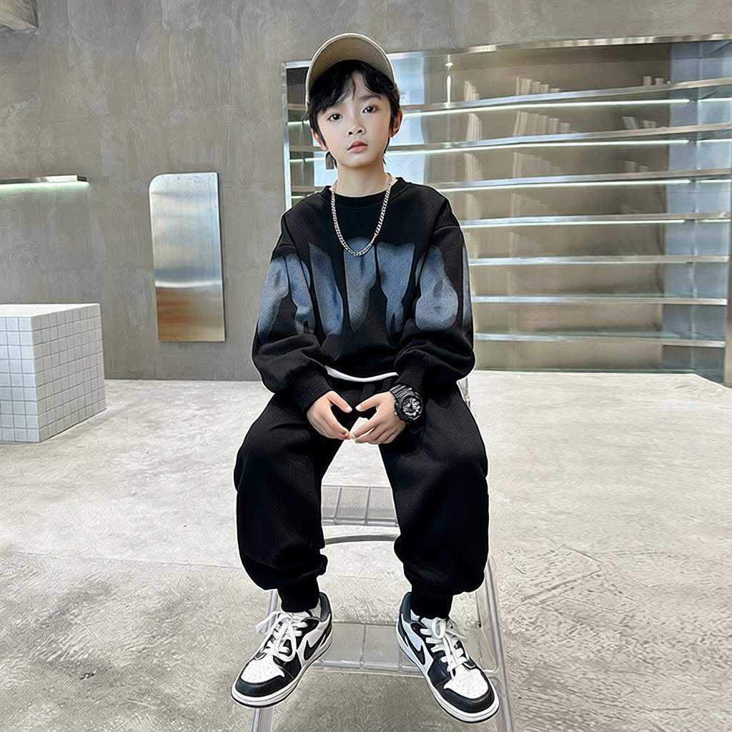 童装男童套装儿童运动服春装新款