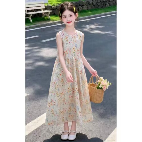 夏季新款女童无袖连衣裙童装儿童