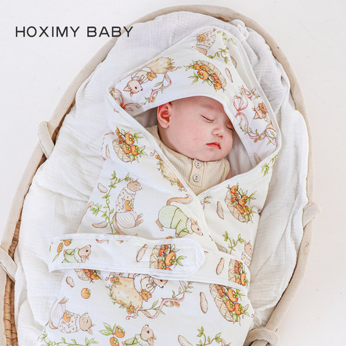 婴儿包被7A抗菌初生宝宝纯棉抱被