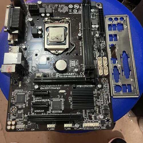 议价主板B85M-D3V-A测试正常，带挡片可维修翻新