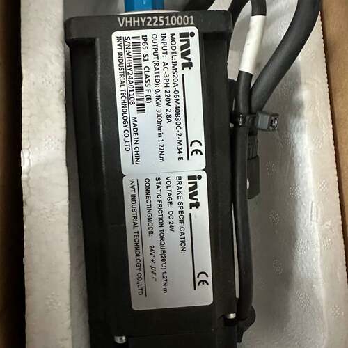 议价英威腾伺服电机400W，型号IM520A-06M40B30C可维修翻新