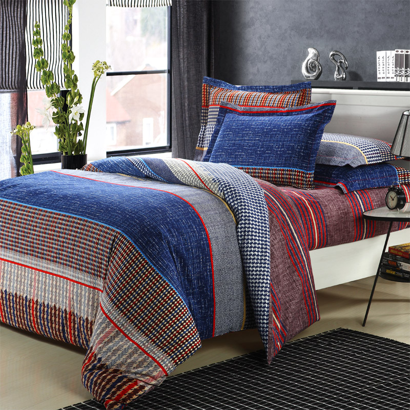 高端双面长绒棉活性磨毛四件套