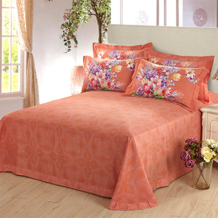 欧式圆角纯棉活性加厚单件床单条被单双人磨毛全棉单件床单上用品