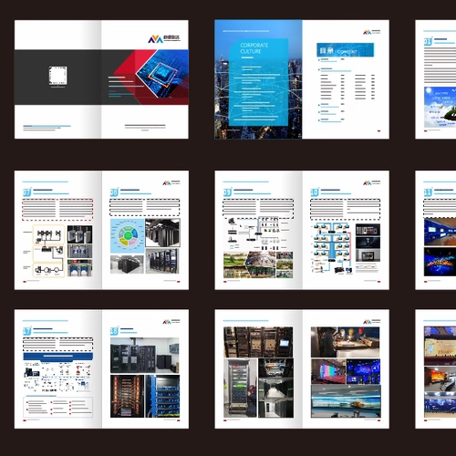 安防视频监控弱电智能化系统集成智能家居门禁停车场宣传册设计印