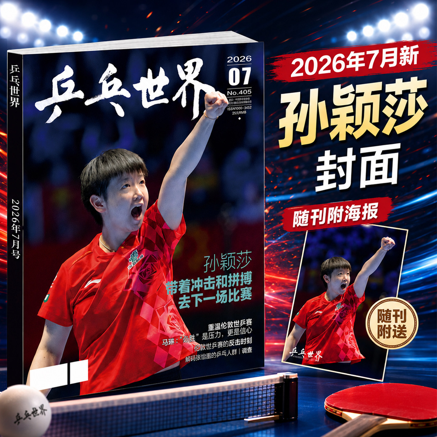 乒乓世界杂志2026年6月新伦敦世乒赛【全/半年订阅】樊振东孙颖莎王楚钦王曼昱体育运动明星乒乓球赛事比赛知识采访图书非2025过刊