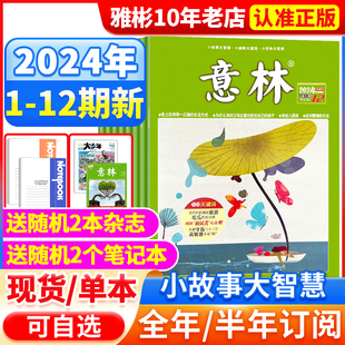 半年订阅 全年 12期 读者文摘合订本18周年纪念 24期1 12月官方旗舰店小学初中高中生作文素材少年版 2023年1 意林杂志2024年1