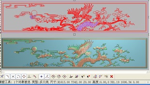 精雕图老鹰新款大展宏图灰度浮雕效果图精品檀雕松树鹰电脑雕刻图