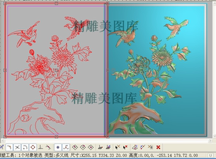 门板菊花精雕图檀雕花鸟新款四季花灰度浮雕图雏菊靠背电脑效果图